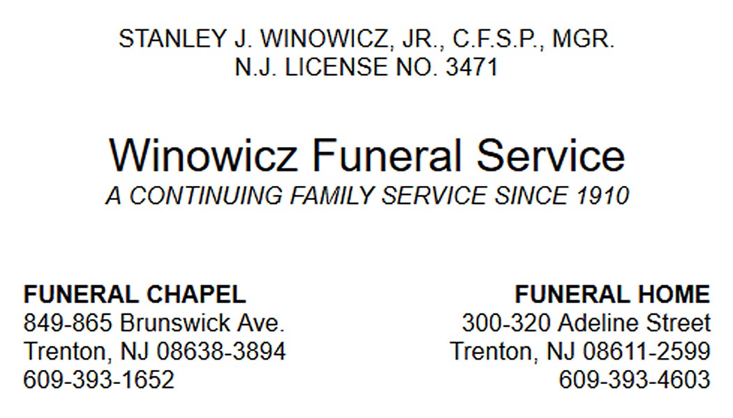 Winowicz Funeral Service